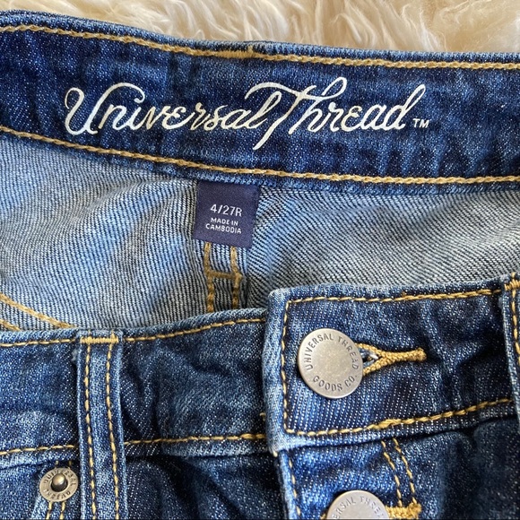 Universal Thread Button-Fly High Rise Jean Cutoff Shorts - Picture 2 of 7